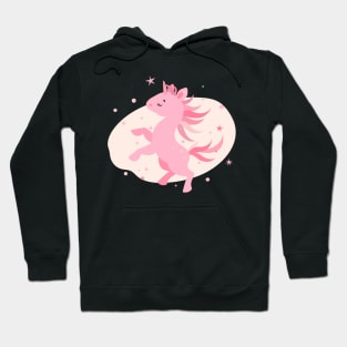 Pink prancing unicorn Hoodie